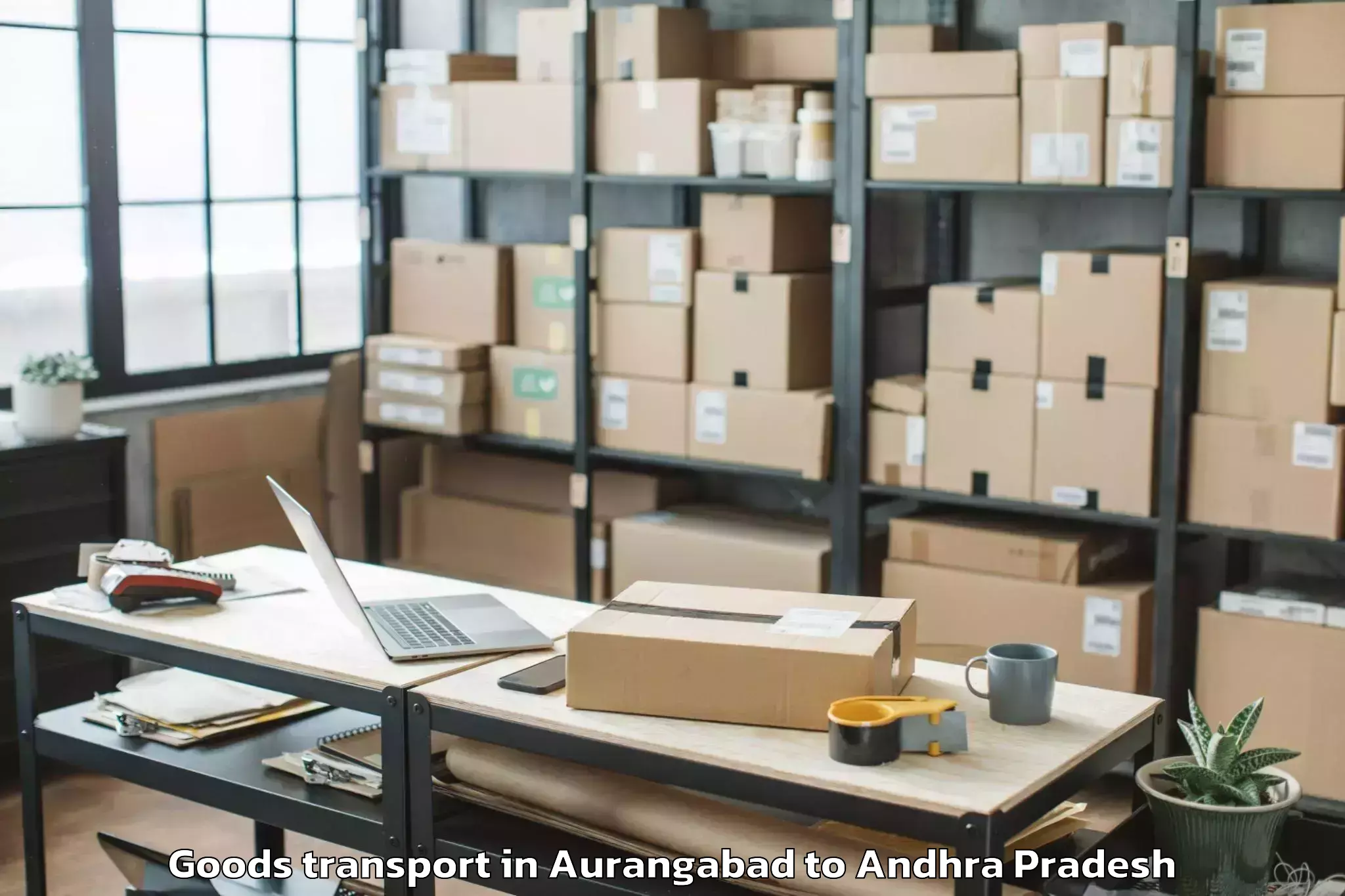 Professional Aurangabad to Kurichedu Goods Transport